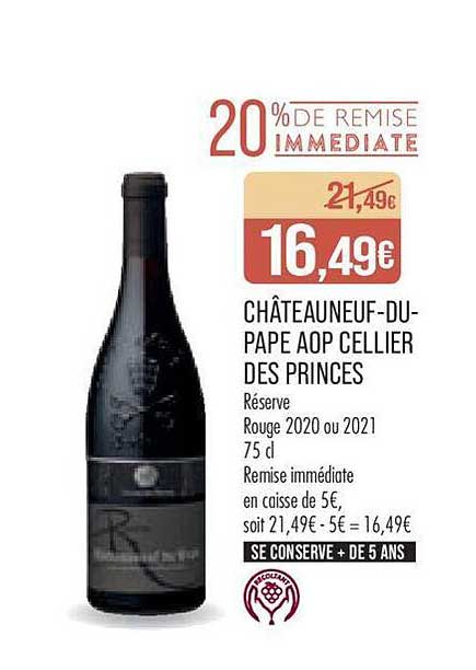 châteauneuf-du-pape aop cellier des princes
