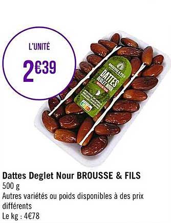 dattes deglet nour brousse & fils