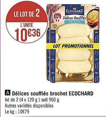 délices soufflés brochet ecochard