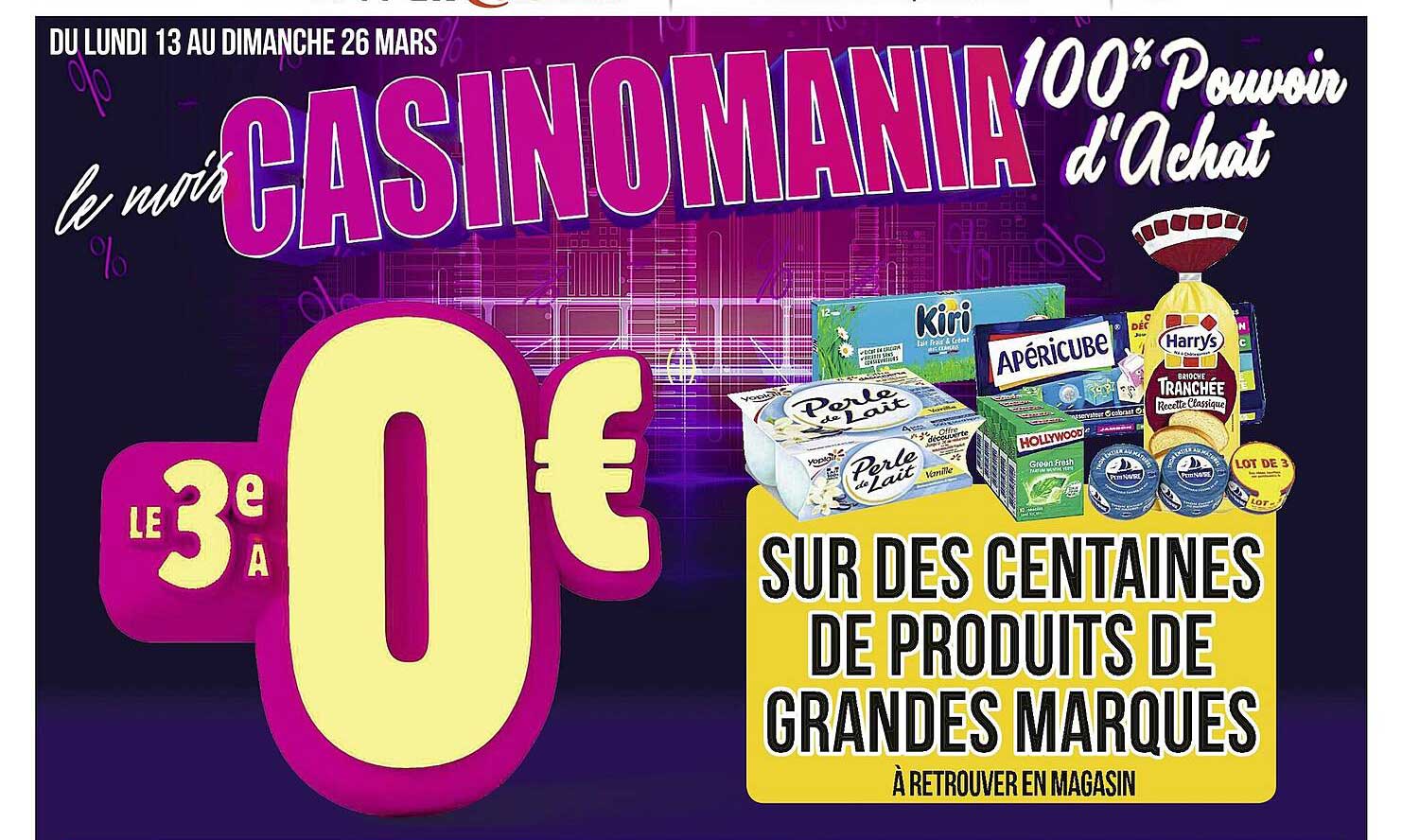 des centaines de produits de grandes marques