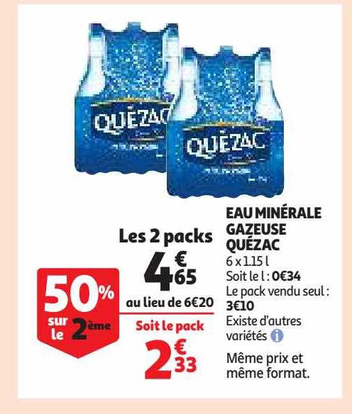 Eau Minérale Gazeuse Quézac