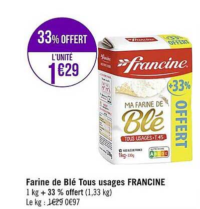 Farine De Blé Tous Usages Francine