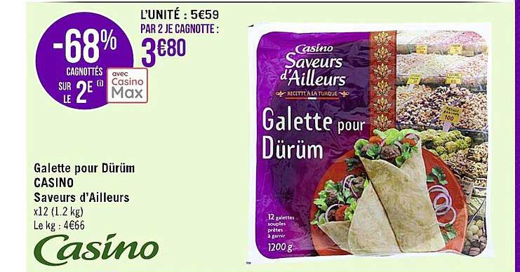 galette pour dürüm casino saveurs d'ailleurs