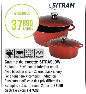 Gamme De Cocotte Sitraslow Sitram