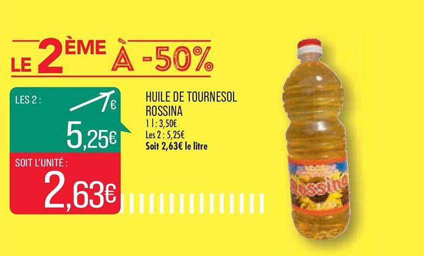 huile de tournesol rossina