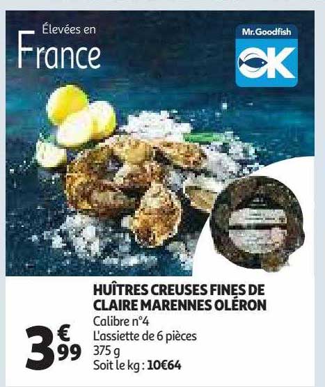 huîtres creusés fines de claire marennes oléron