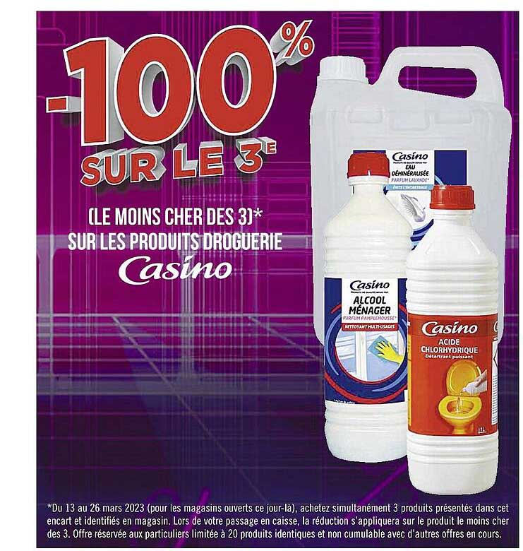 les produits droguerie casino