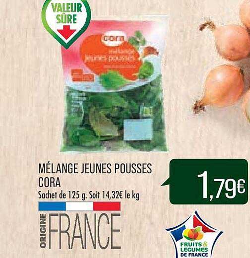mélange jeunes pousses cora