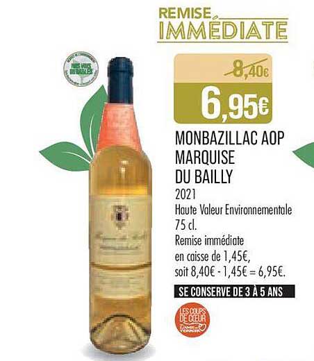 Monbazillac Aop Marquise Du Bailly