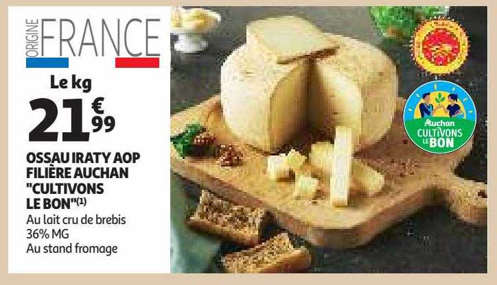 ossau iraty aop filière auchan "cultivons le bon"