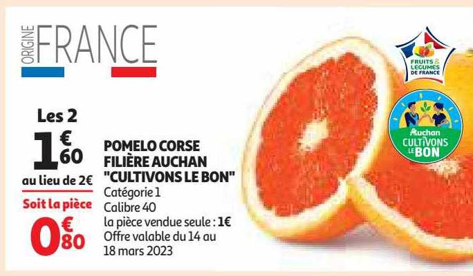 pomelo corse filière auchan "cultivons le bon"