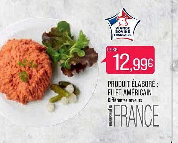 produit élaboré : filet américain