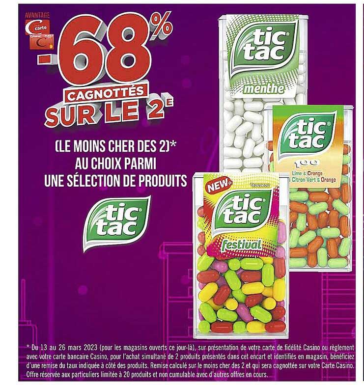 produits tic tac