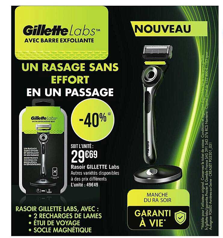 rasoir gillette labs