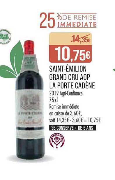 saint-émilion grand cru aop la porte cadène
