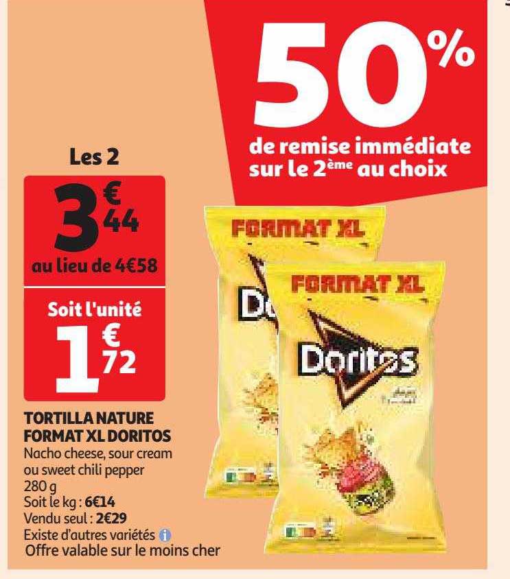 tortilla nature format xl doritos
