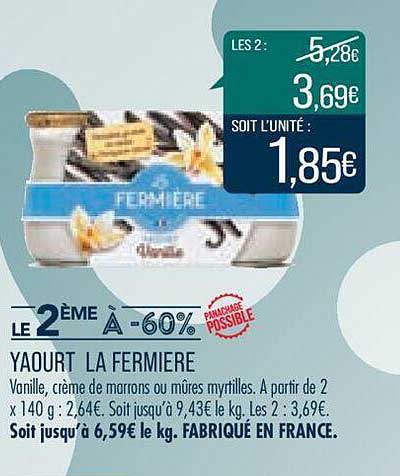 Yaourt La Fermière