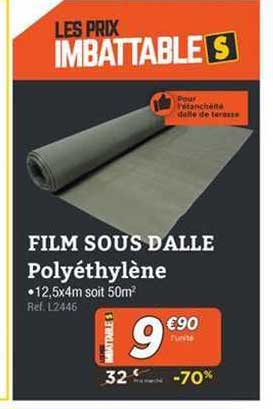 film sous dalle polyéthylène