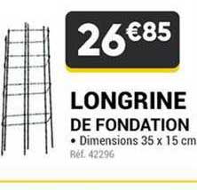 longrine de fondation