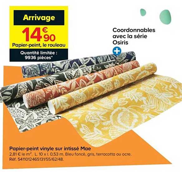 papier-peint vinyle sur intissé mae
