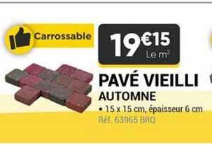 pavé vieilli automne