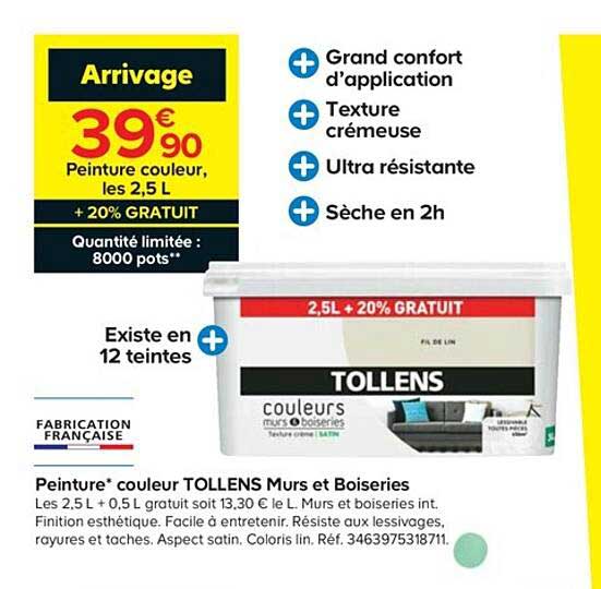 peinture couleur tollens murs et boiseries