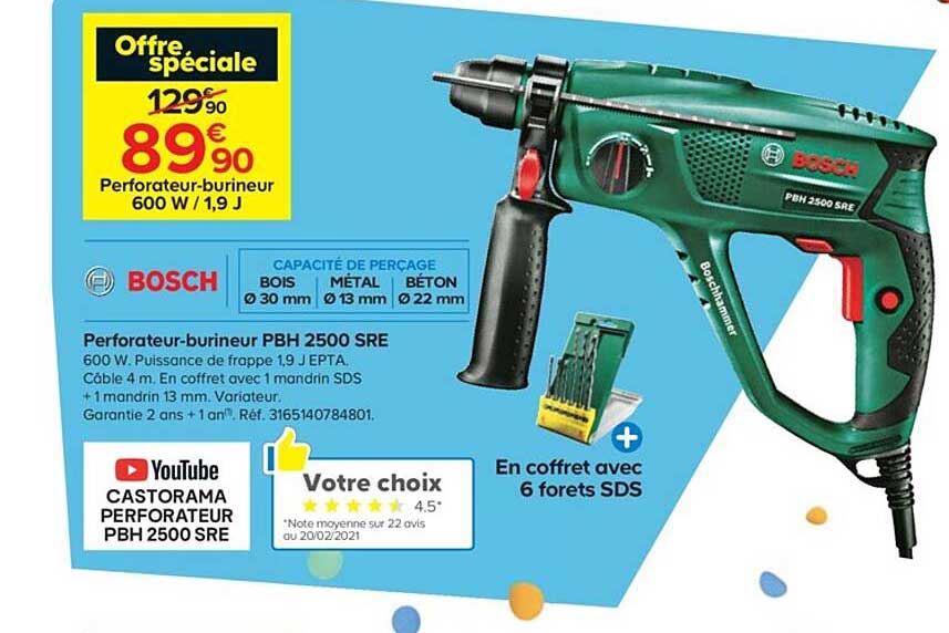 perforateur-burineur pbh 2500 sre