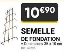 semelle de fondation