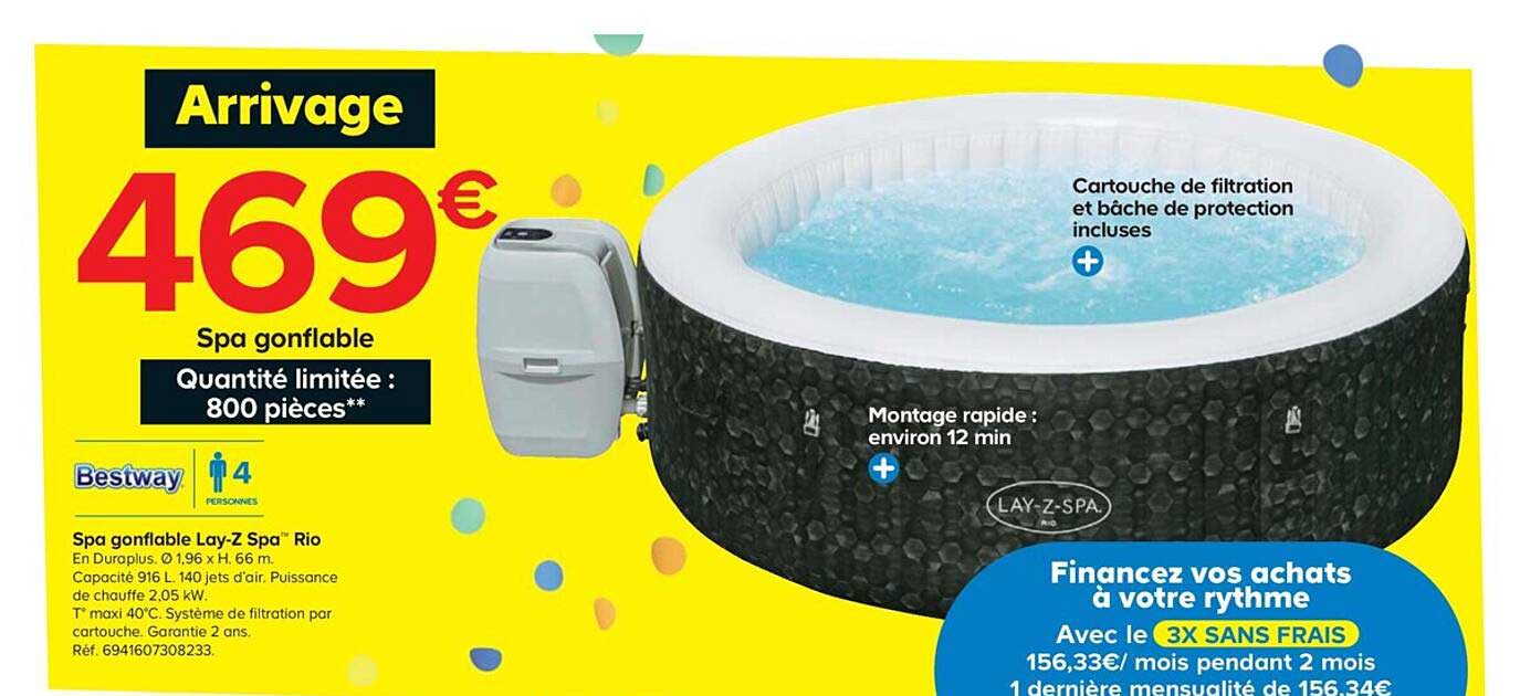spa gonflable lay-z spa rio