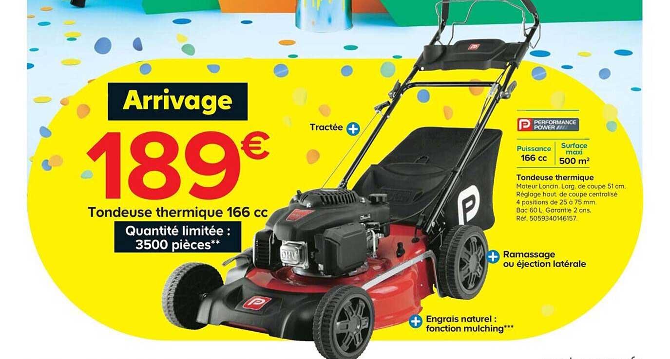 Tondeuse Thermique 166 Cc