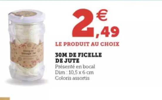 30m de ficelle de jute