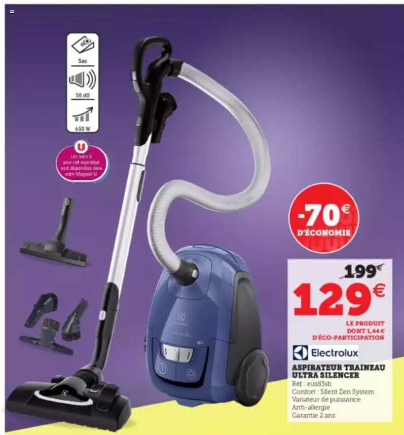 Aspirateur Traineau Ultra Silencer Electrolux