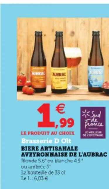 bière artisanale aveyronnaise de l'aubrac brasserie d olt