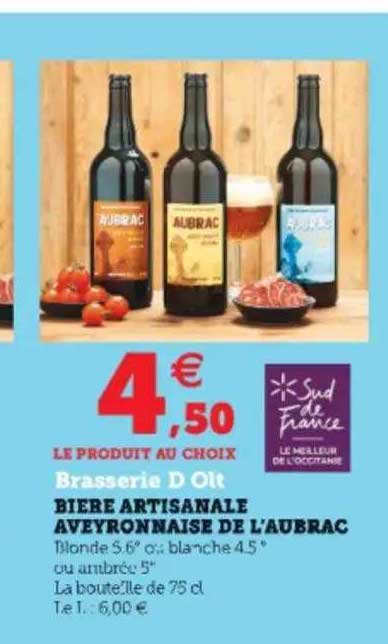 bière artisanale aveyronnaise de l'aubrac brasserie d olt