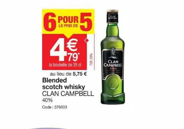 blended scotch whisky clan campbell