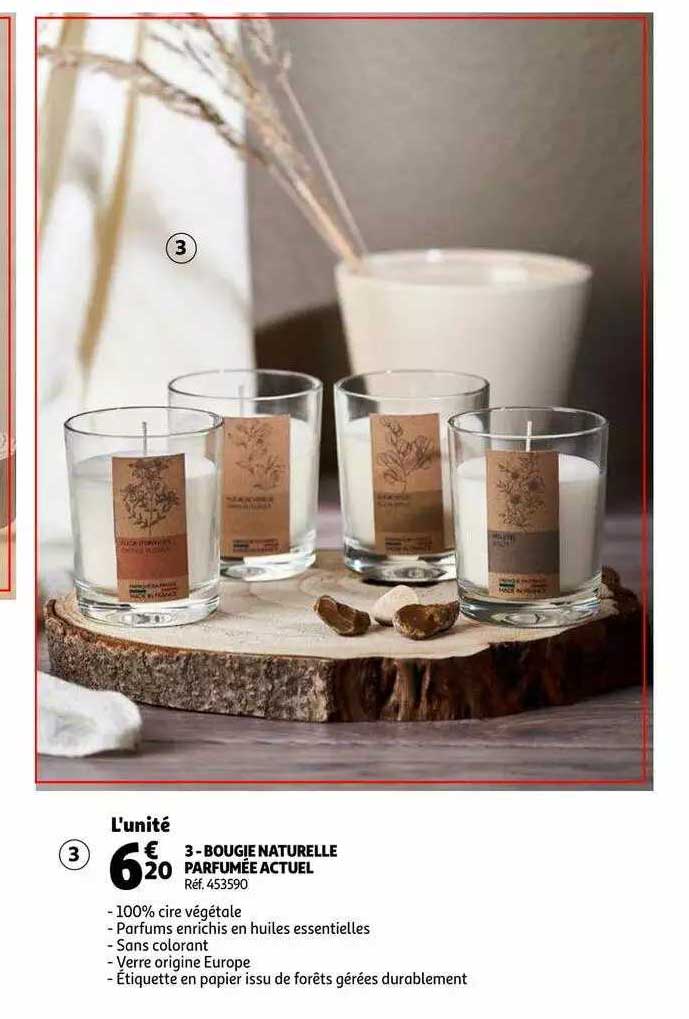 Bougie Naturelle Parfumée Actuel