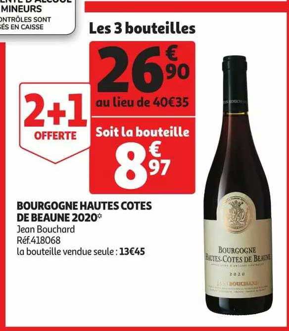 bourgogne hautes côtes de beaune 2020 jean bouchard