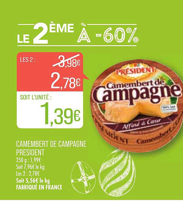 Camembert De Campagne Président