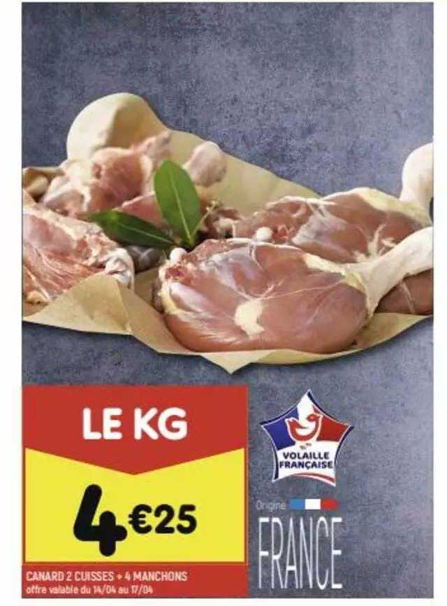 Canard 2 Cuisses + 4 Manchons