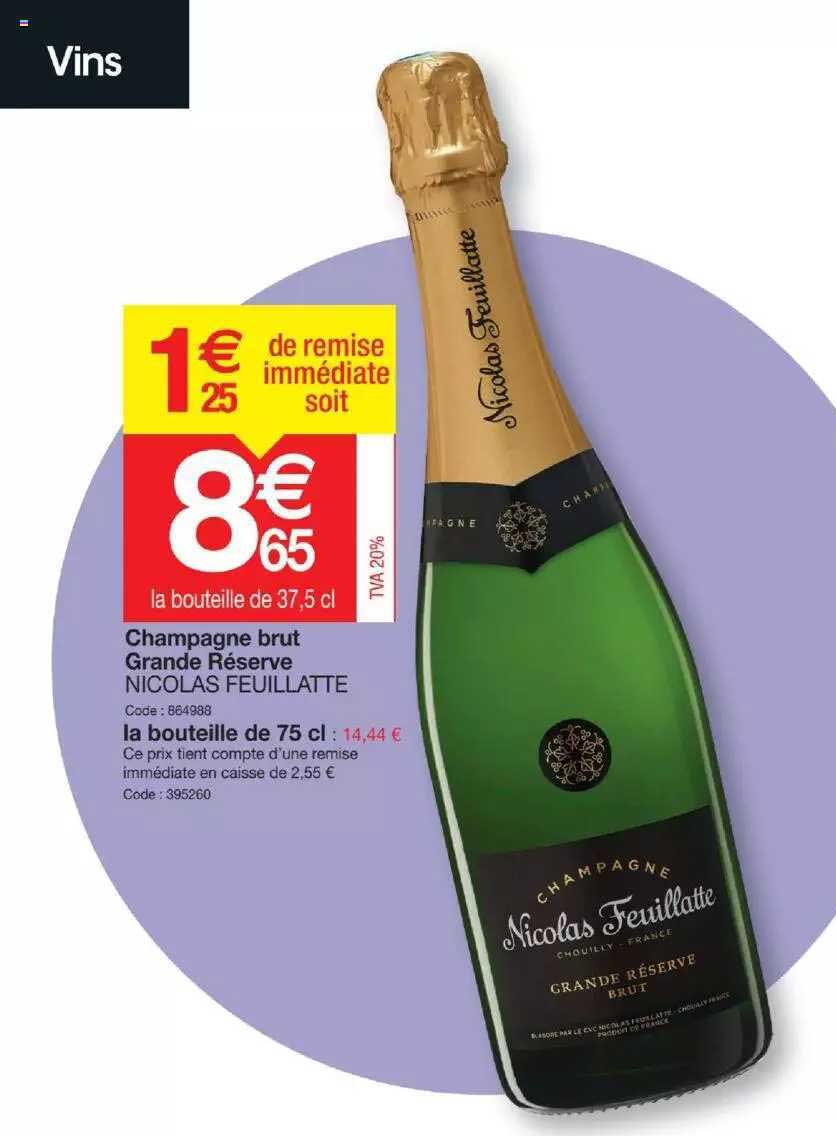 champagne brut grande réserve nicolas feuillatte