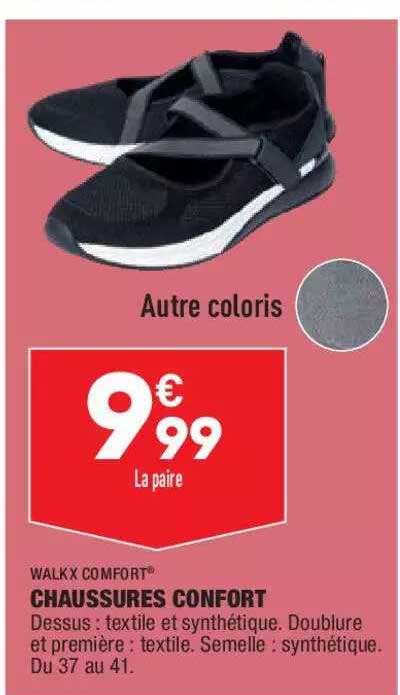 chaussures confort walk x comfort