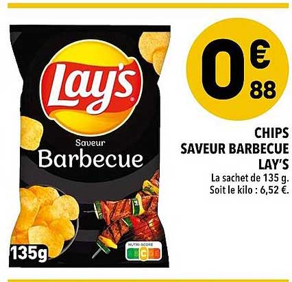 Chips Saveur Barbecue Lay's