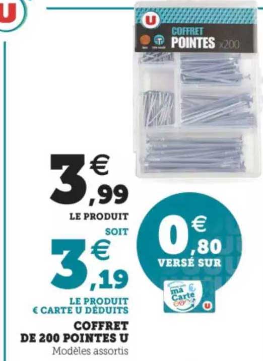 coffret de 200 pointes u