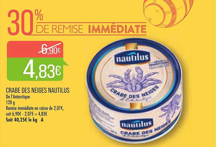crabe des neiges nautilus