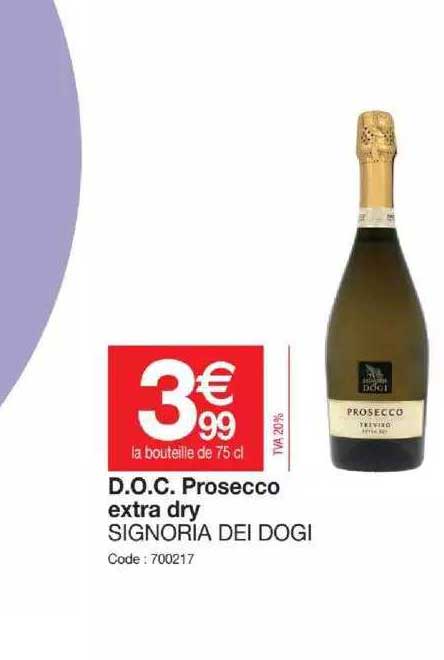 d.o.c. prosecco extra dry signoria dei dogi