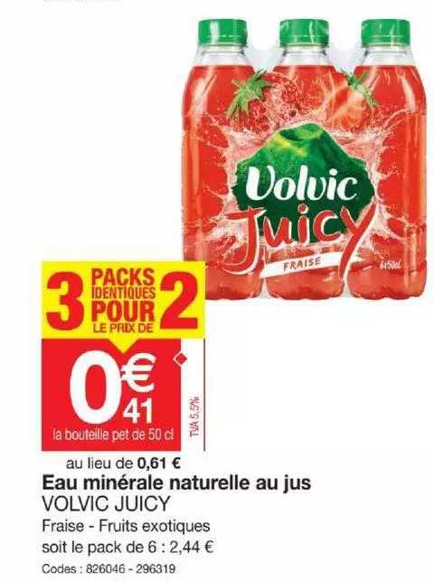 Eau Minérale Naturelle Au Jus Volvic Juicy