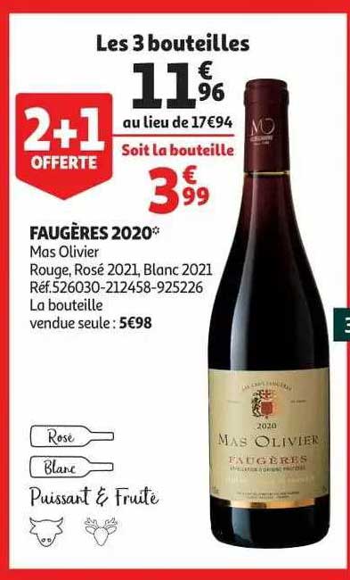 faugères 2020 mas olivier