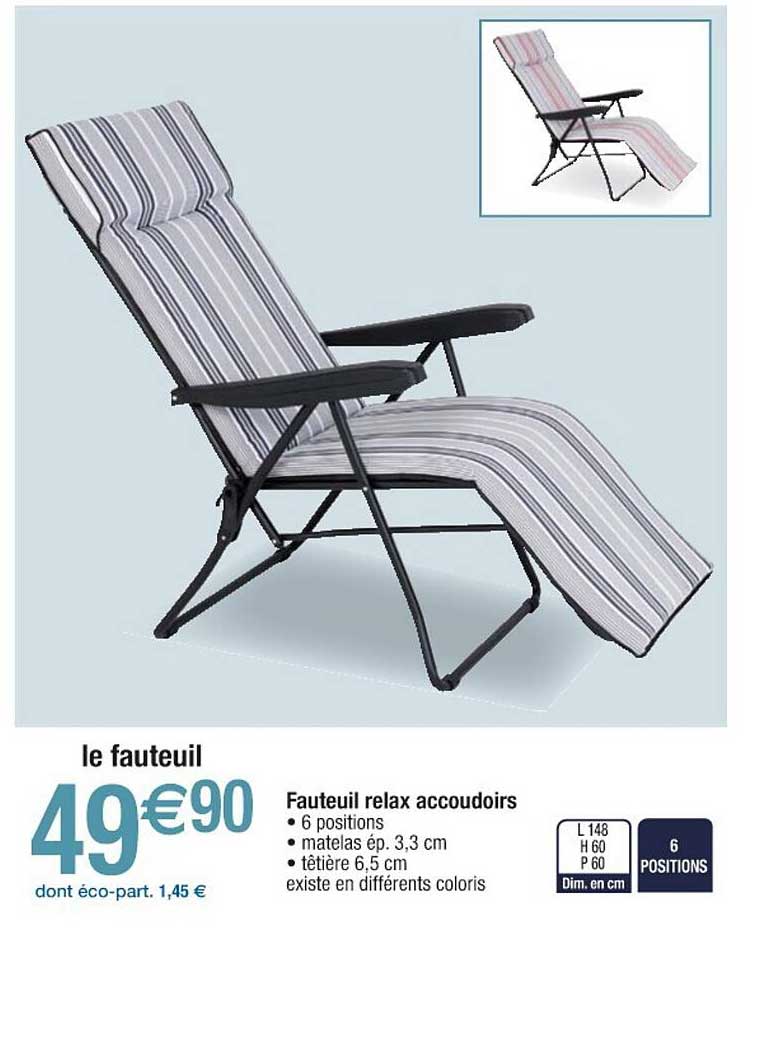 Fauteuil Relax Accoudoirs