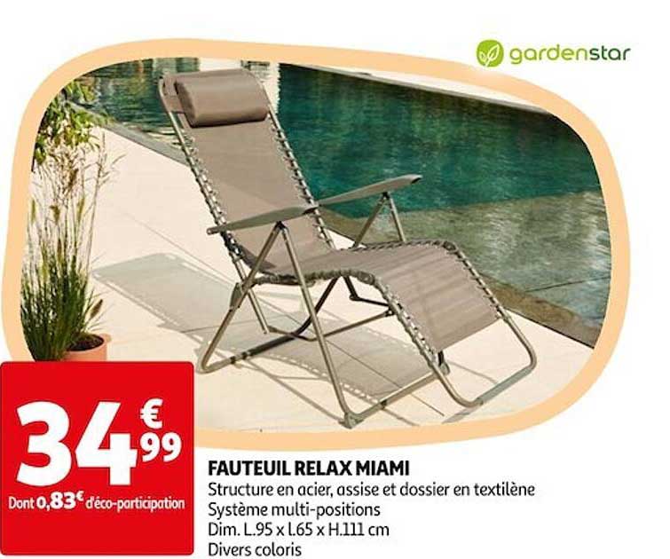 Fauteuil Relax Miami Gardenstar