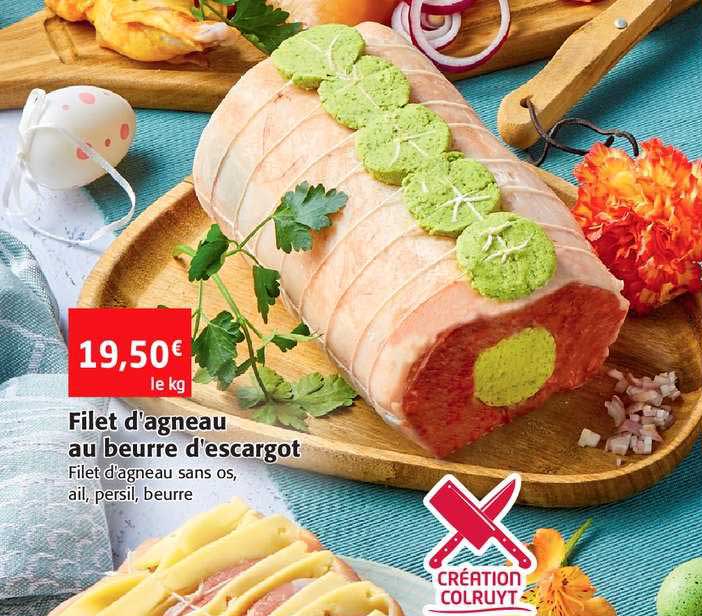 filet d'agneau au beurre d'escargot